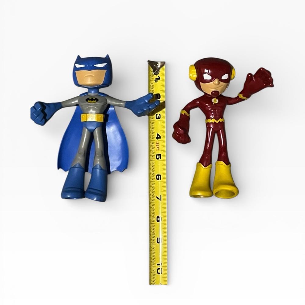 Batman & The Flash Bendable Action Figure Lot Mattel Flextreme DC Justice League